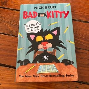 🧩4/$20 Bad Kitty Takes A Test by Nick Bruel Hardcover Book